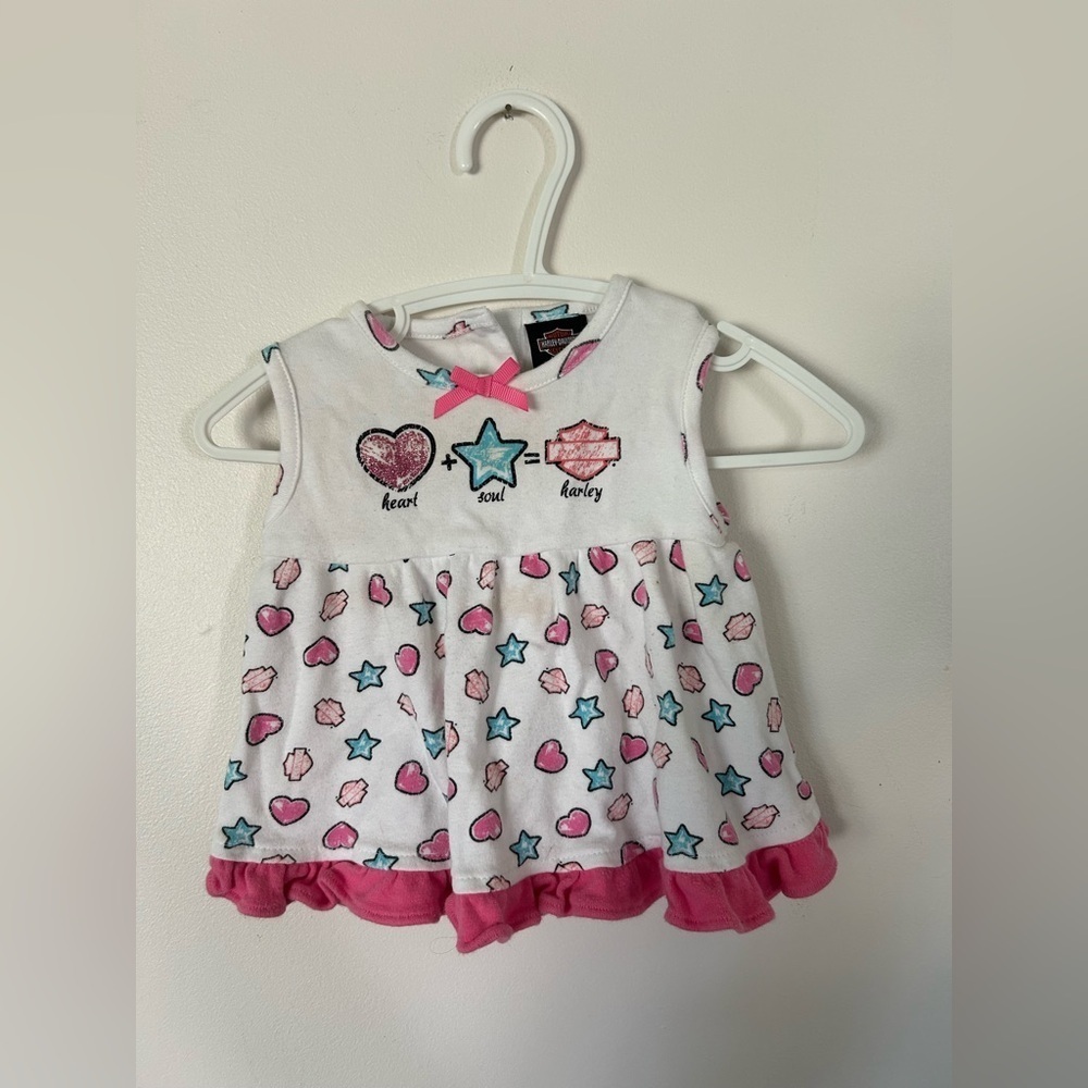 Harley Davidson Baby Top Size 3-6 Months